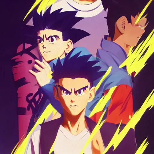 Image similar to face icon stylized minimalist yu yu hakusho, loftis, cory behance hd by jesper ejsing, by rhads, makoto shinkai and lois van baarle, ilya kuvshinov, rossdraws global illumination