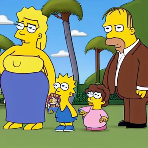 Image similar to kim kardashian in the simpsons super high quality 4k HD