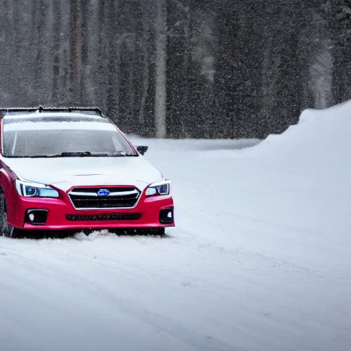 Image similar to subaru drifting in snow