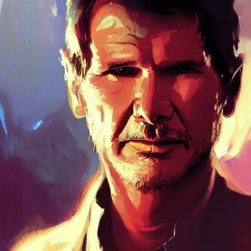 Image similar to portrait of harrison ford, warlock, organic painting, matte painting, bold shapes, hard edges, aesthetic octane render, trending on artstation, by greg manchess, huang guangjian, gil elvgren, sachin teng, greg rutkowski, jesper ejsing, rhads, ilya kuvshinov, cushart krenz