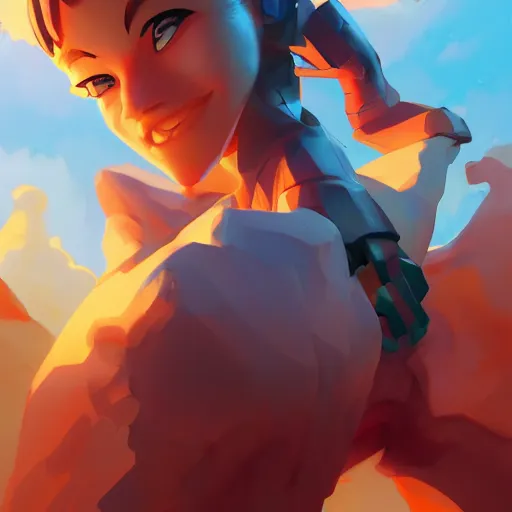 Image similar to hero world 3 do interactive multiplayer, behance hd by jesper ejsing, by rhads, makoto shinkai and lois van baarle, ilya kuvshinov, rossdraws global illumination