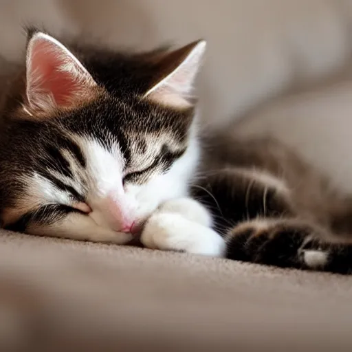 Image similar to sleeping cute cat