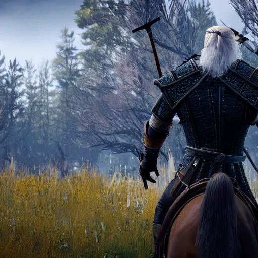 Prompt: Donald Trump in The Witcher 3, gameplay, 8k, HD