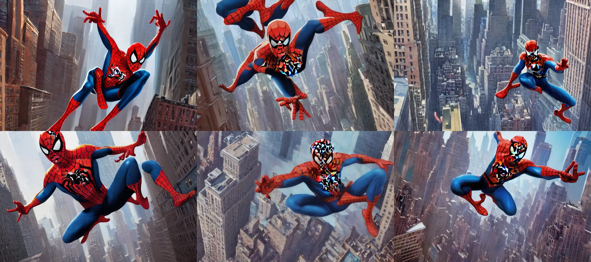 Marvel's Spider-Man (PS4) Visual Development Art by Julien Renoult