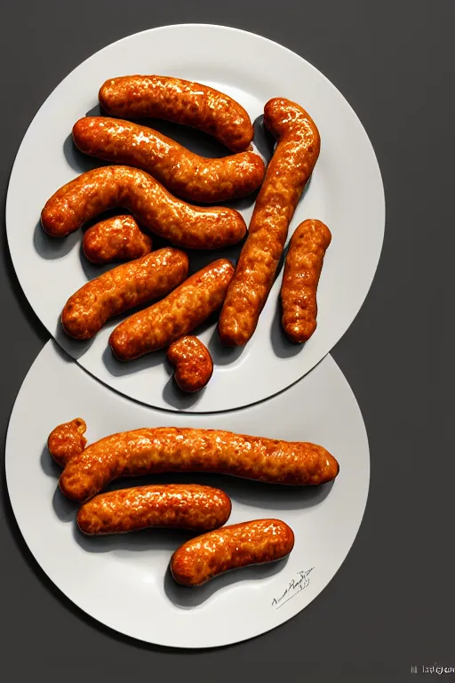 Prompt: nugget and sausage on plate, pop art, by mike swiderek, jorge lacera, ben lo, tyler west, ultrarealistic, sharp focus, rendered by unreal engine 3