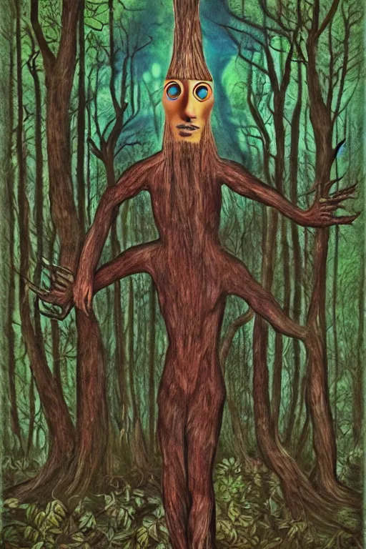 Prompt: man of the forest, surreal