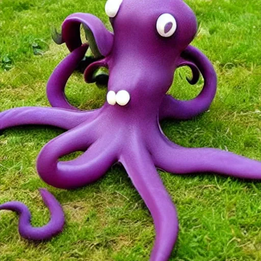Image similar to adorable octopus eating a vampire