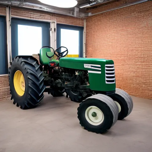 Prompt: tractor in design studio