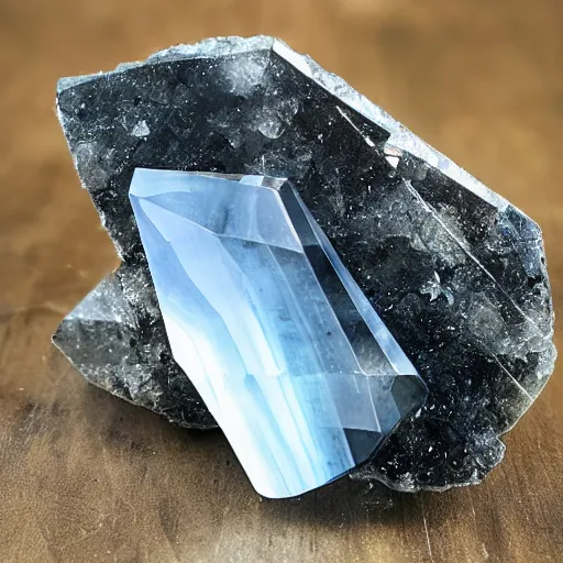 Prompt: stibnite quartz crystal