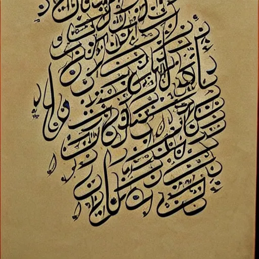 Image similar to Persian Calligraphy