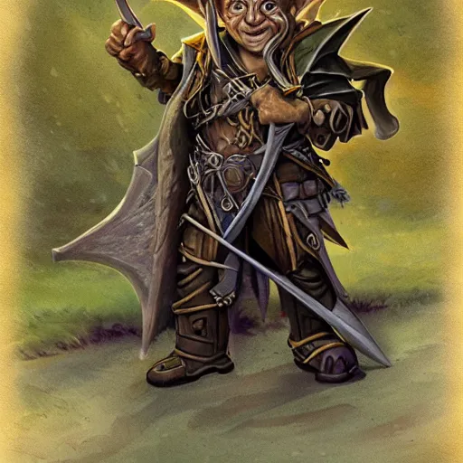 Prompt: goblin tolkien dnd fantasy warcraft