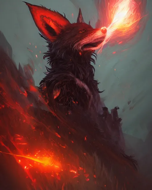 Dark Fox Mage, spell, fog, magic the gathering | Stable Diffusion | OpenArt