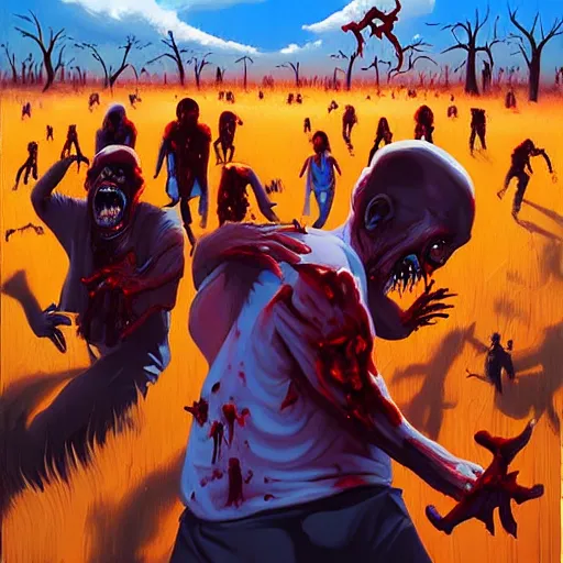 Image similar to zombie apocalypse by rhads, detailed