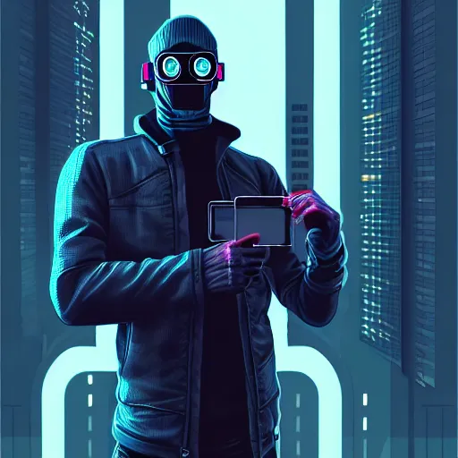 Prompt: a full body realistic portrait of a cyberpunk man, realistic, detailed,