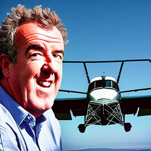 Prompt: Jeremy Clarkson Steering a plane