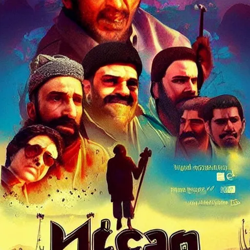 Prompt: Kashmir movie posters, artistic!!!, artstation
