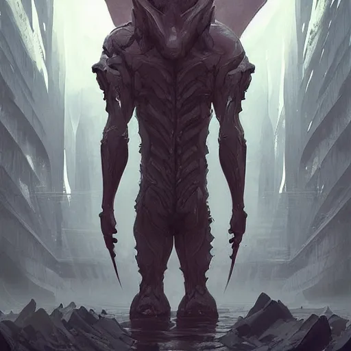 Image similar to professional ominous concept art of a shark - human chimera character by artgerm and greg rutkowski. an intricate, elegant, highly detailed digital painting, concept art, smooth, sharp focus, illustration, in the style of simon stalenhag wayne barlowe, igor kieryluk.