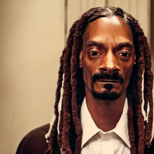 Prompt: a cinematic film still of Snoop Dogg starring in Get Out (2017)