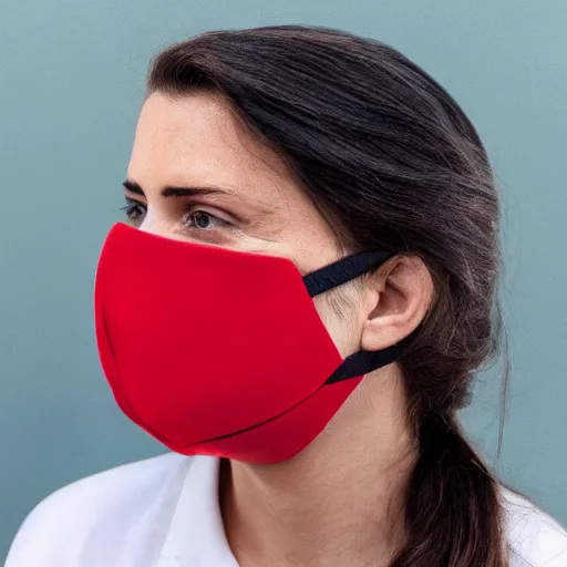 Image similar to mask that protects against danger, retro