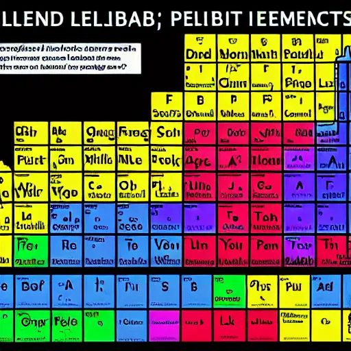 Image similar to periodic table of elements