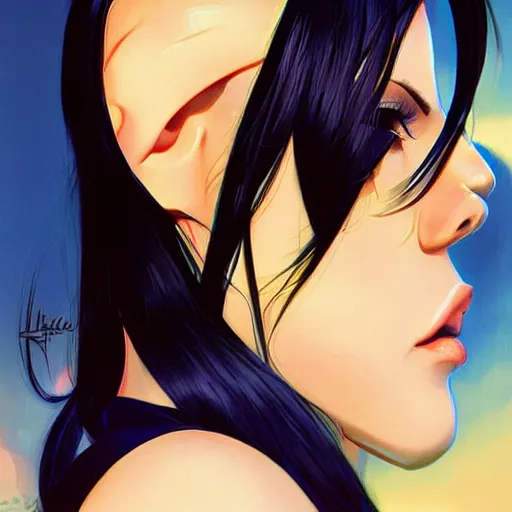 Image similar to nico robin by ilya kuvshinov