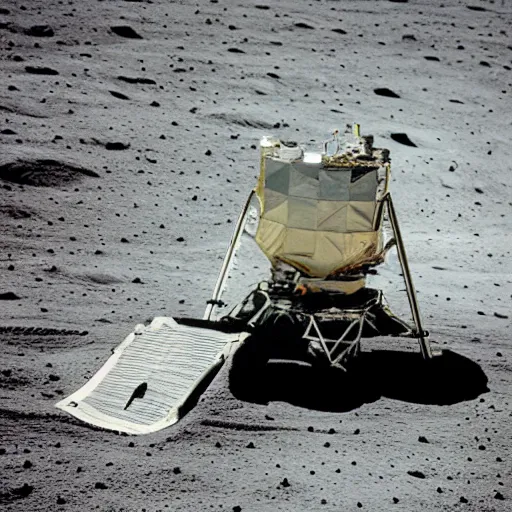 Image similar to photo of an electric guitar sitting idle on the moon during the moon landing. detailed