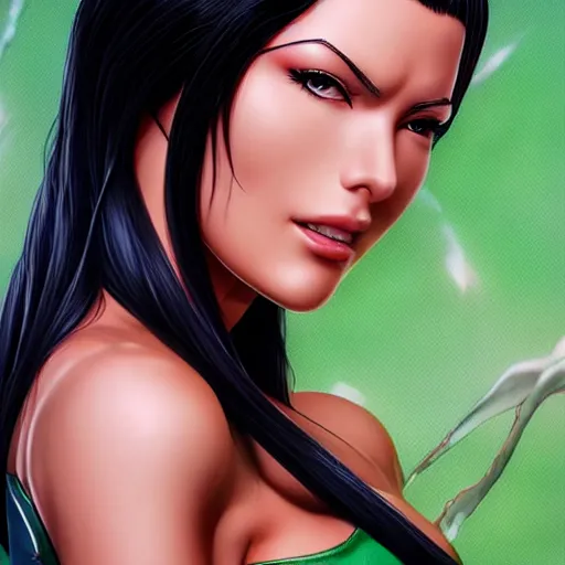 Image similar to highly detailed vfx portrait of nico robin, artgerm