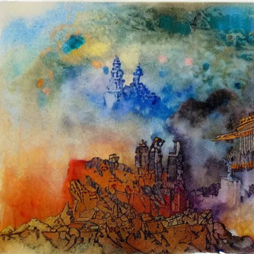 Image similar to lego high crimes resulting in dreamless sleep, a hypnotic mikalojus konstantinas ciurlionis watercolor painting, sneering way which offended even those of us who most admir'd his historical productions