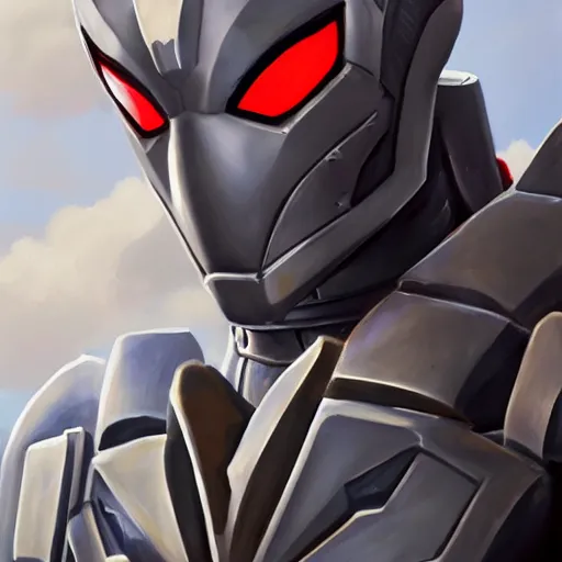 Image similar to greg manchess portrait painting of armored spiderman ultraman grey fox from metal gear cyborg gay japanese - american hybrid as overwatch character, medium shot, asymmetrical, profile picture, organic painting, sunny day, matte painting, bold shapes, hard edges, street art, trending on artstation, by huang guangjian and ail elvgren and sachin teng