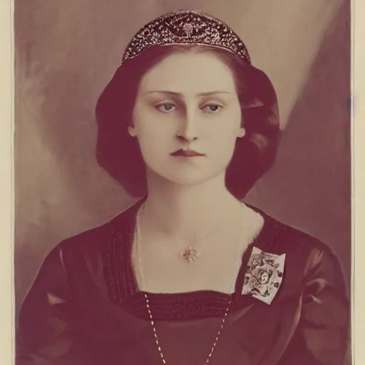 Image similar to portrait of Anastasia Nikolaevna, high quality, vivid, highly detailed, alternate history, Romanov, Russian princess, Philip de László , Romanticism, 1921