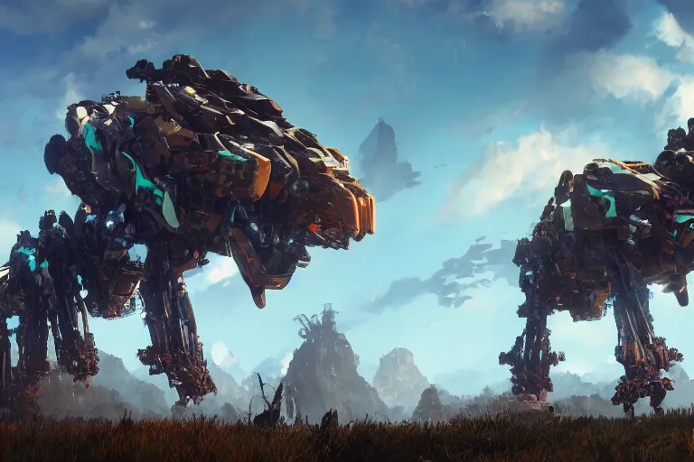 Image similar to glinthawk machine mecha animal beast robot of horizon forbidden west horizon zero dawn bioluminiscence global illumination ray tracing hdr fanart arstation by sung choi and eric pfeiffer and gabriel garza and casper konefal