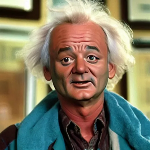 Image similar to bill murray as doctor emmett brown