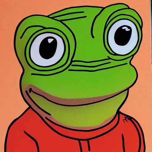 Prompt: pepe the frog, in the style of michelangelo.