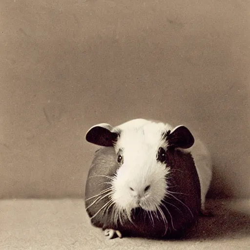 Prompt: a victorian guinea pig