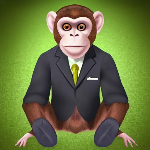 Prompt: Photorealistic Monkey in a suit