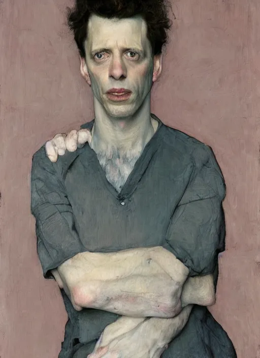 Image similar to sam harris by jeremy lipking egon schiele gottfried helnwein