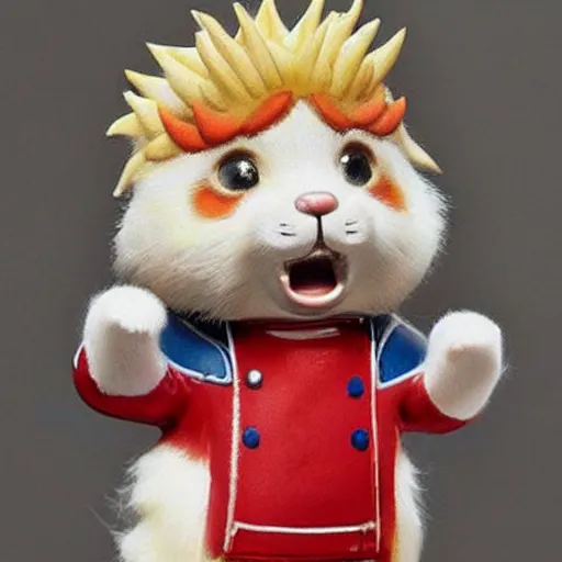 Image similar to guy fieri as a calico critters
