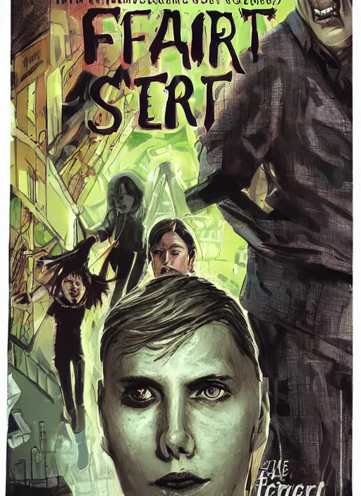 Prompt: fear street book cover by broeck steadman