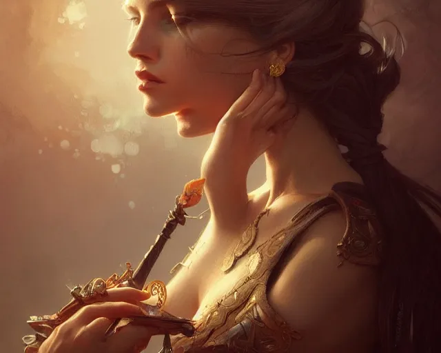 Image similar to photography of alex howitt, deep focus, d & d, fantasy, intricate, elegant, highly detailed, digital painting, artstation, concept art, matte, sharp focus, illustration, hearthstone, art by artgerm and greg rutkowski and alphonse mucha