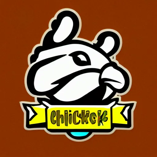 Image similar to A logo for a chicken gaming twitch channel.