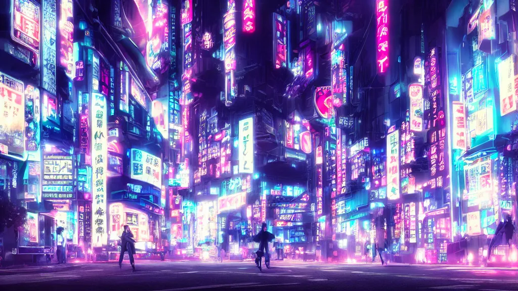 Prompt: japan cyber punk, night vibes, neon lit, cinematic lighting, octane render, 4 k, dark, hyper realistic
