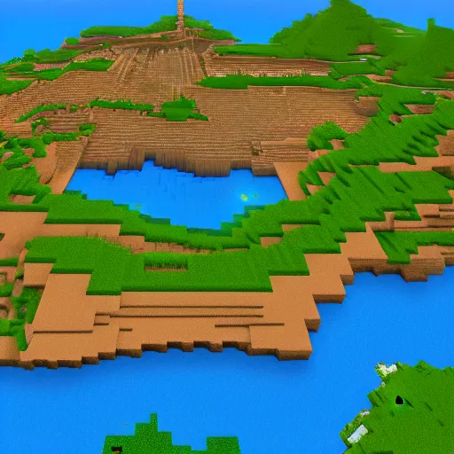 Image similar to Jeffrey Epstein's island in Minecraft, 8k HD