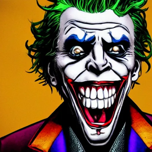 Image similar to Rick Sanchez as The Joker