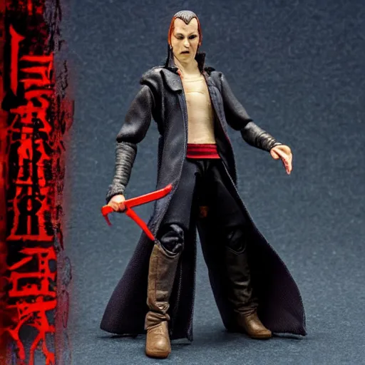 Prompt: vampire action figure