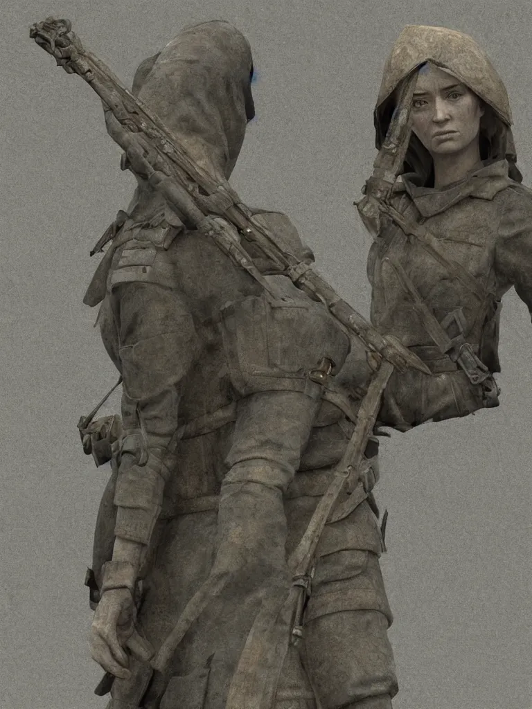 Image similar to angel of verdun, emily blunt, highly detailed, ray - traced