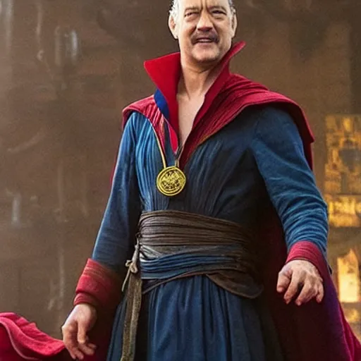 Image similar to tom hanks as dr. strange