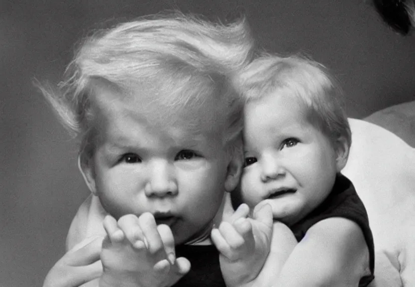 Prompt: Donald Trump as an infant.