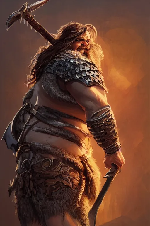 Image similar to ultra realistic illustration, jack black as a barbarian warrior from baldurs gate and diablo, intricate from baldurs gate, elegant, highly detailed, digital painting, artstation, concept art, smooth, sharp focus, illustration, art by artgerm and greg rutkowski and alphonse mucha