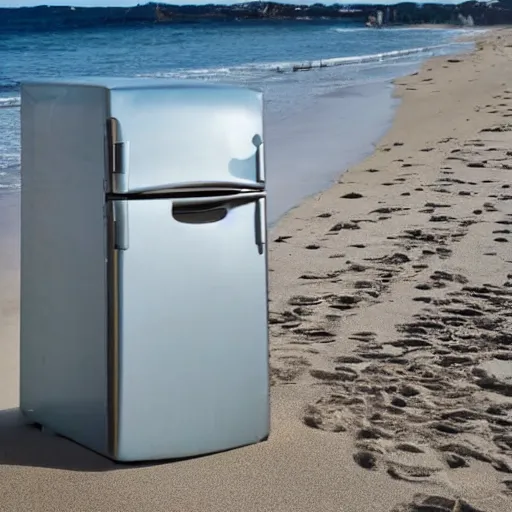 Image similar to refrigerator on the beach