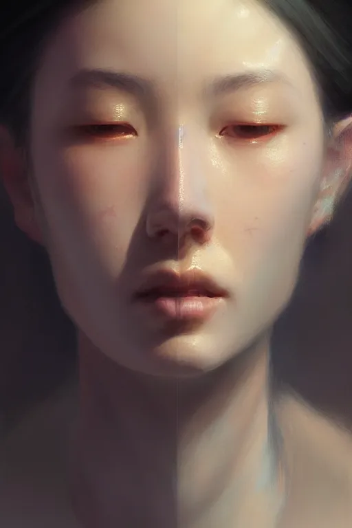 Image similar to ultra detailed face portrait of thanks, extremely detailed digital painting, in the style of fenghua zhong and ruan jia and jeremy lipking and peter mohrbacher, mystical colors, rim light, beautiful lighting, 8 k, stunning scene, raytracing, octane, trending on artstation